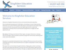 Tablet Screenshot of kingfishereducation.co.uk